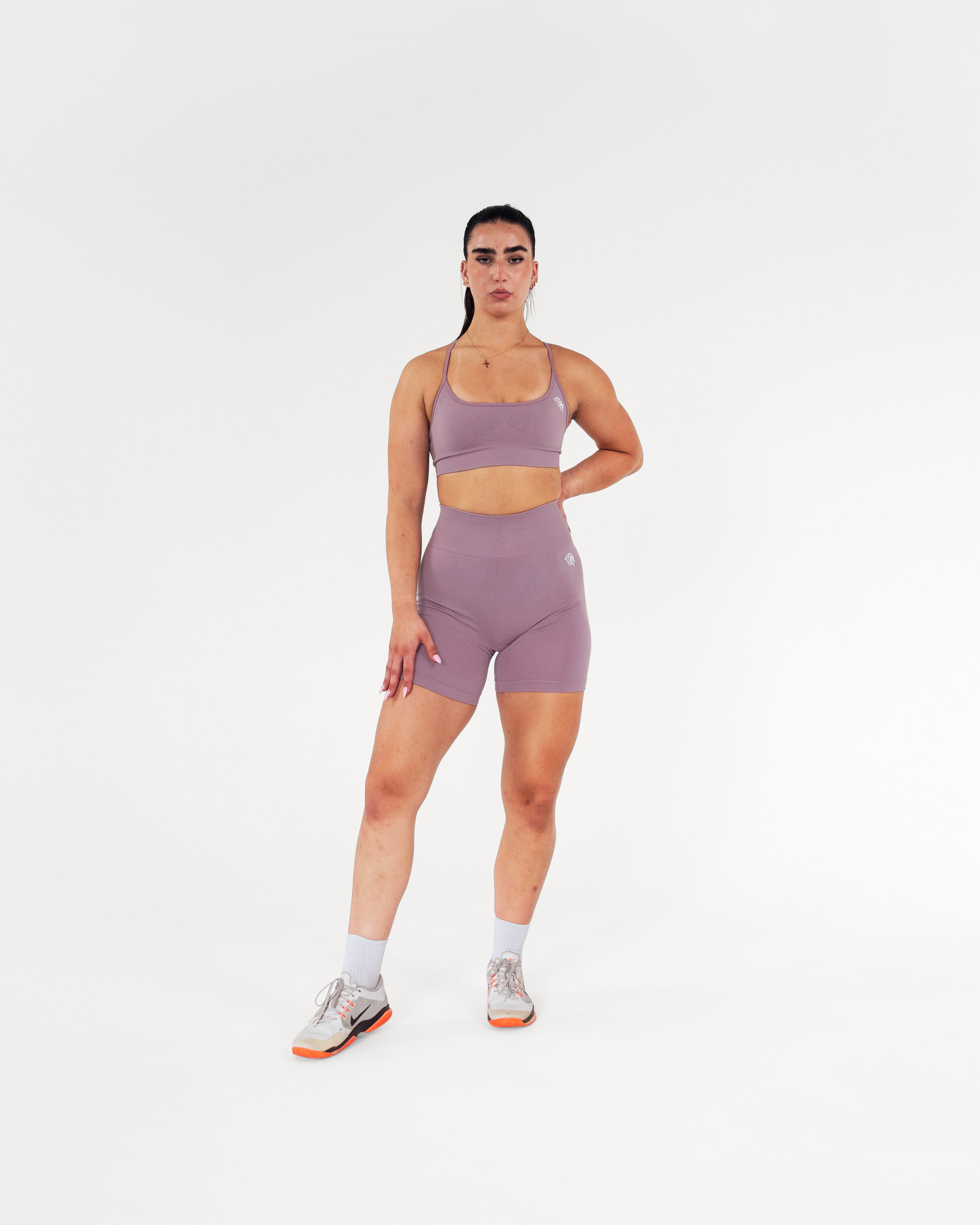 ASCEND Bundle - Shorts + Straps Back Top - Medium Purple