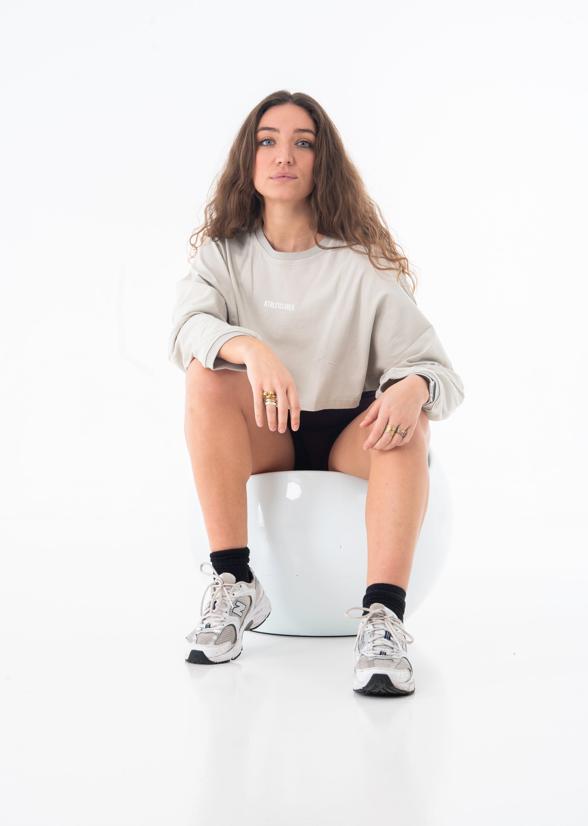 IGNITE - Oversized Crop Sweatshirt