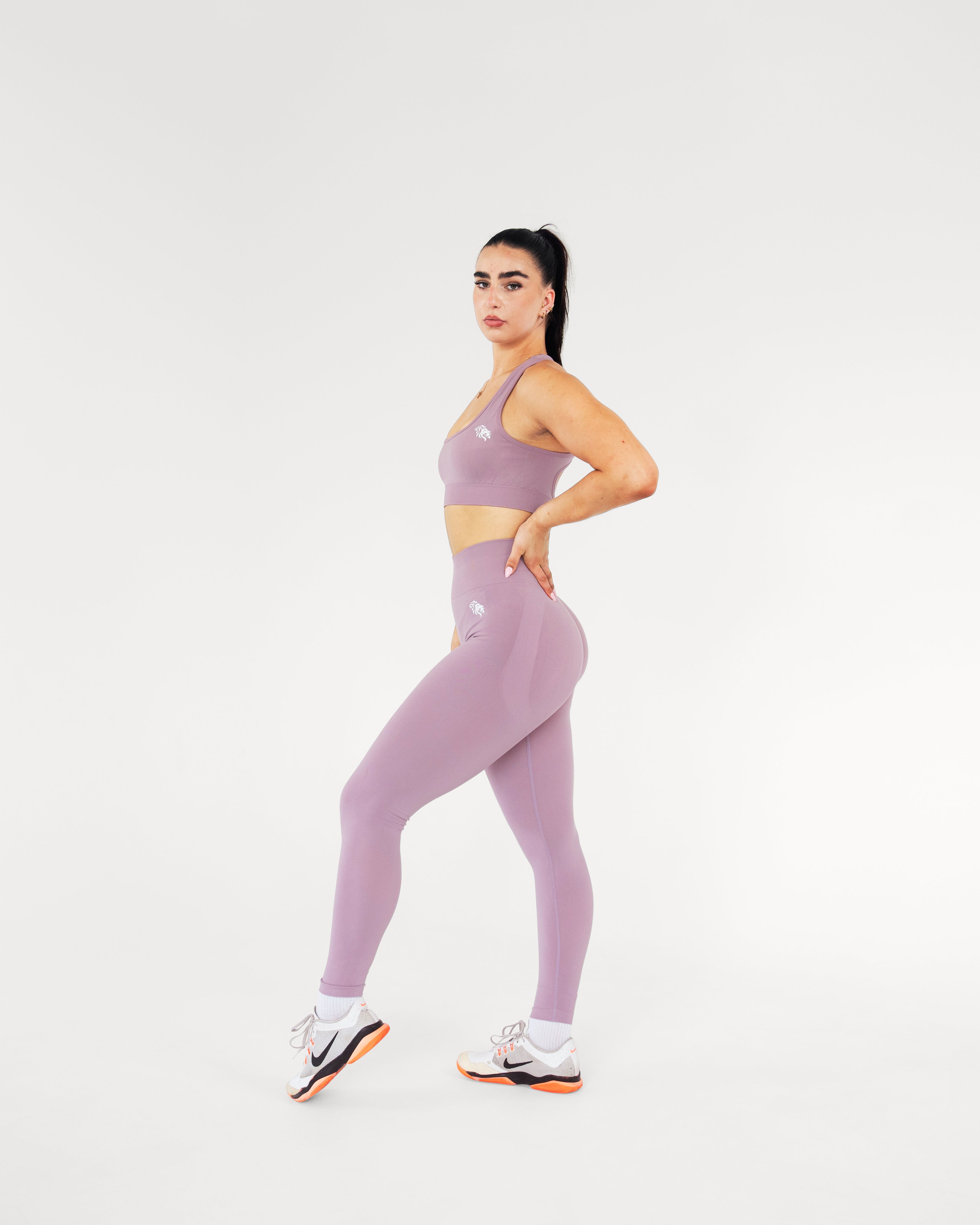 ASCEND Bundle - Leggings + Racer Back Top - Medium Purple