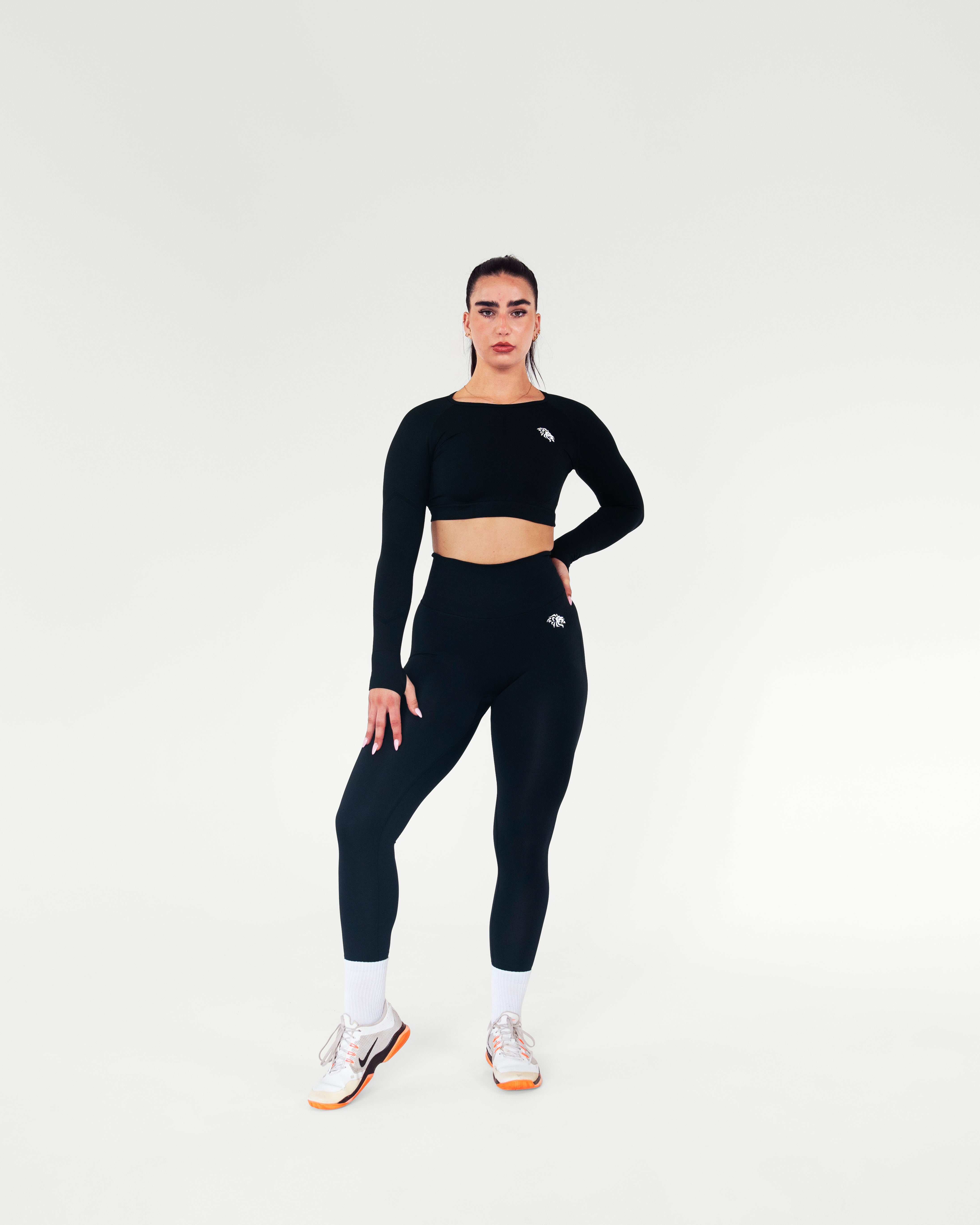 EMPOWER Bundle - Leggings + Long Sleeve Top - Black